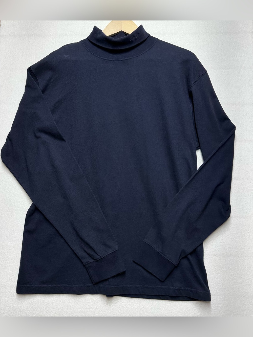 Carhartt Men’s Large Navy 100% Heavyweight Cotton Turtleneck Long Sleeve Shirt
